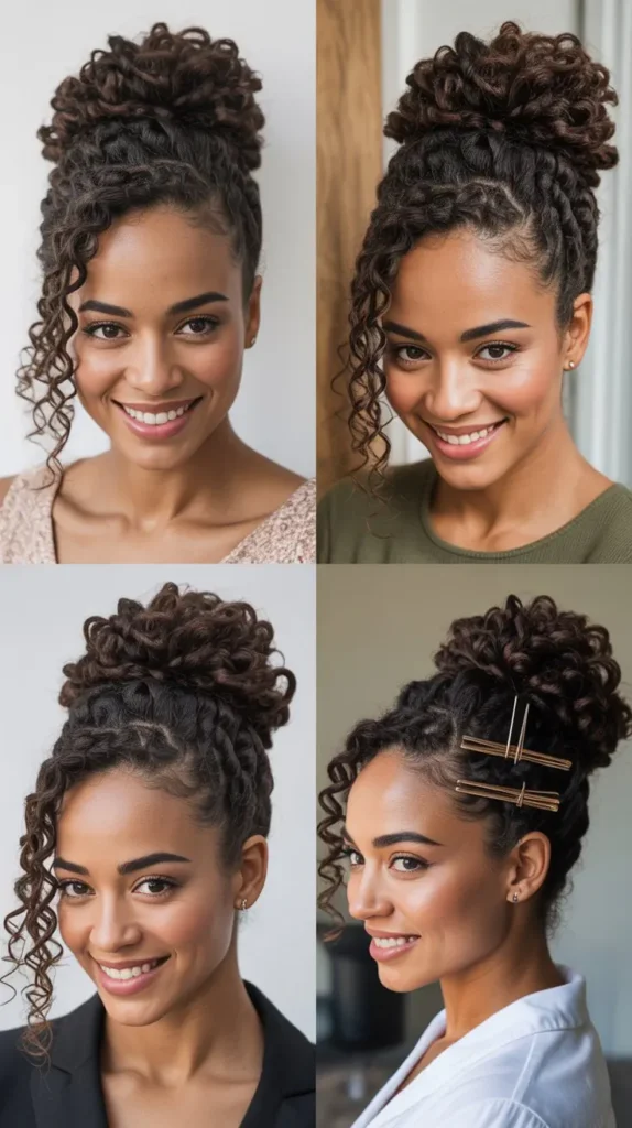  Curly Rope Twist Updo