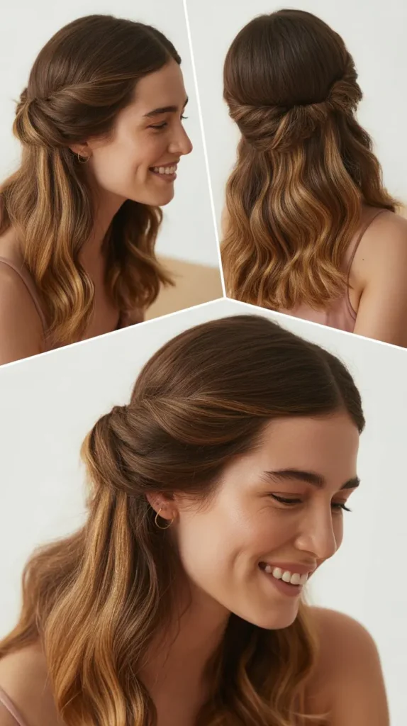 Half-Up Twist with Flowing Ends