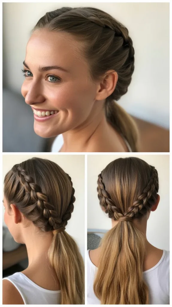 The Dutch Braid Ponytail