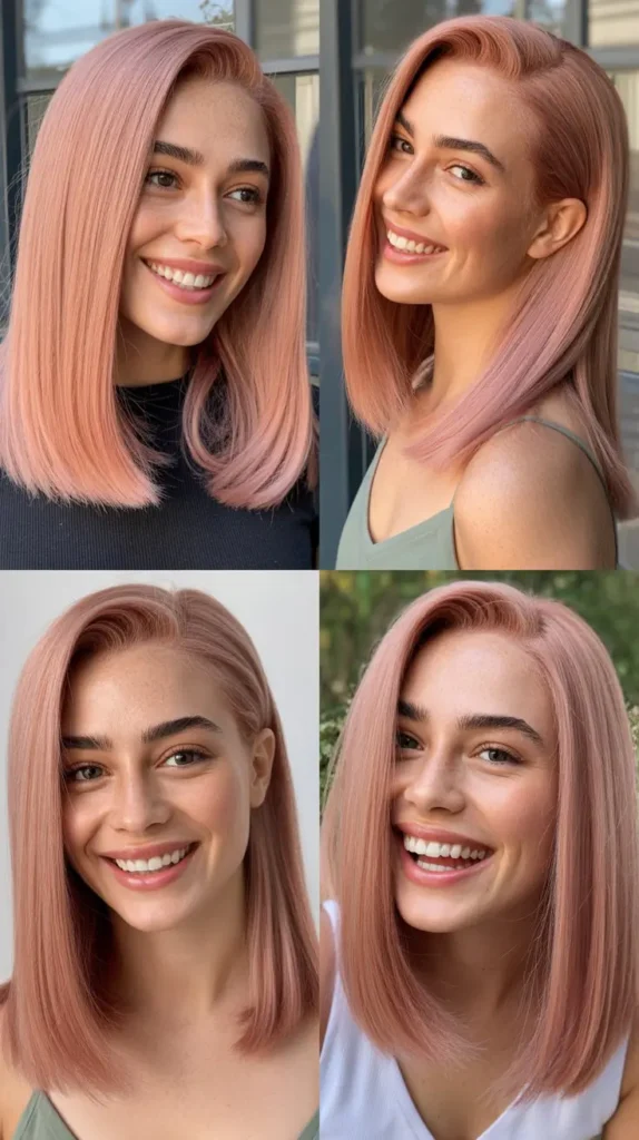 Millennial Pink Straight Wig