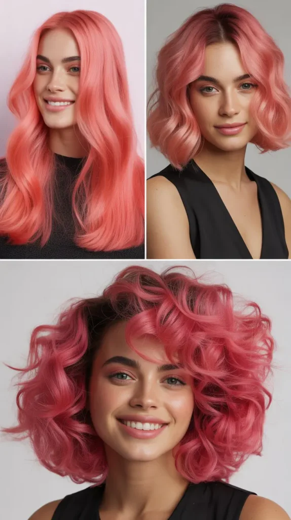 Flamingo Pink Straight Wig