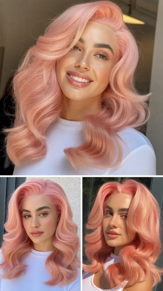 Pastel Pink Body Wave Wig