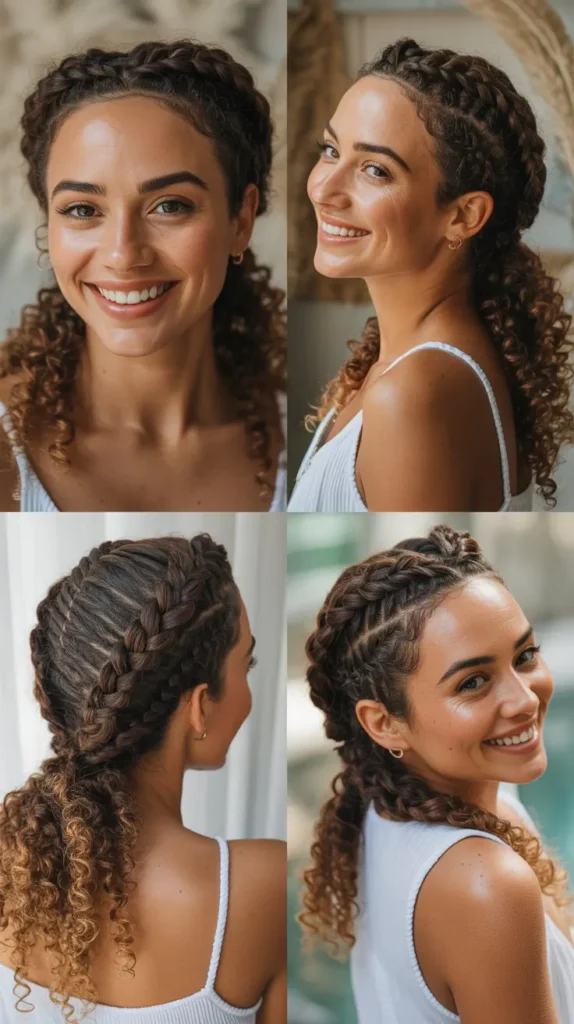 Curly Fishtail Braid