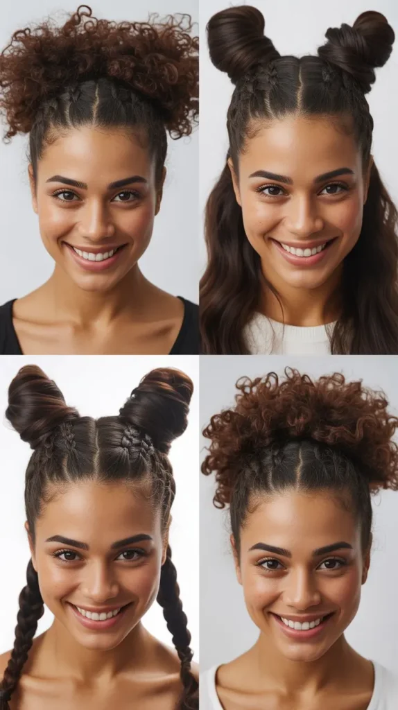 Space Buns Ponytail Combo