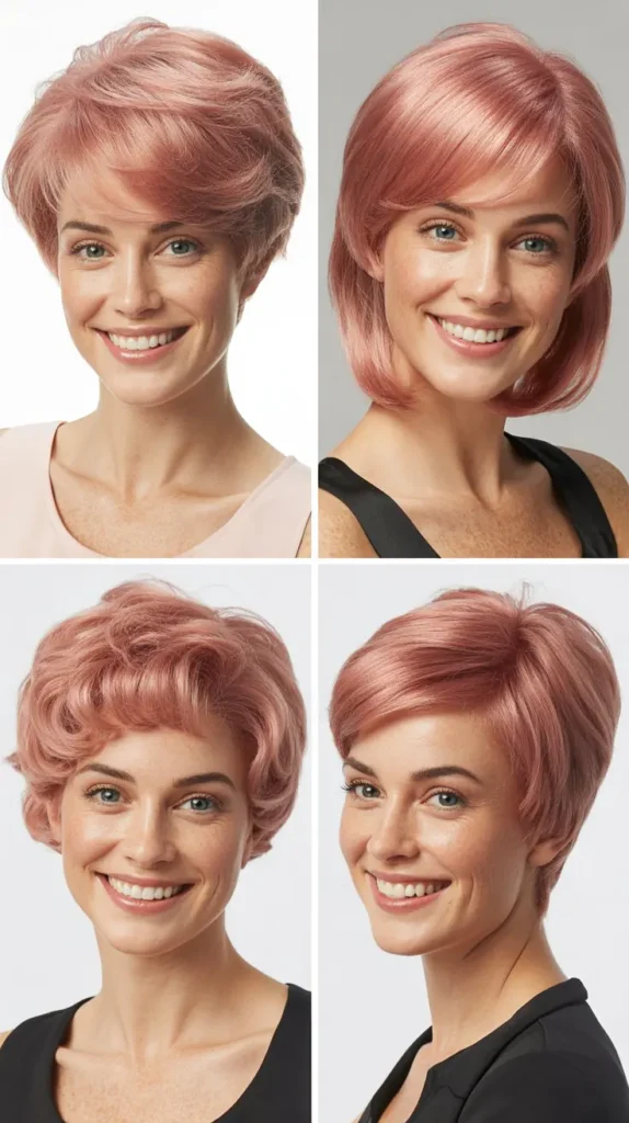  Dusty Rose Short Wig