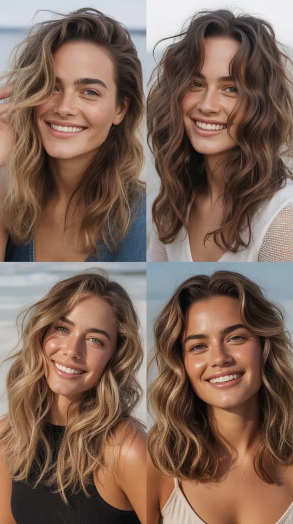 Beachy Textured Waves