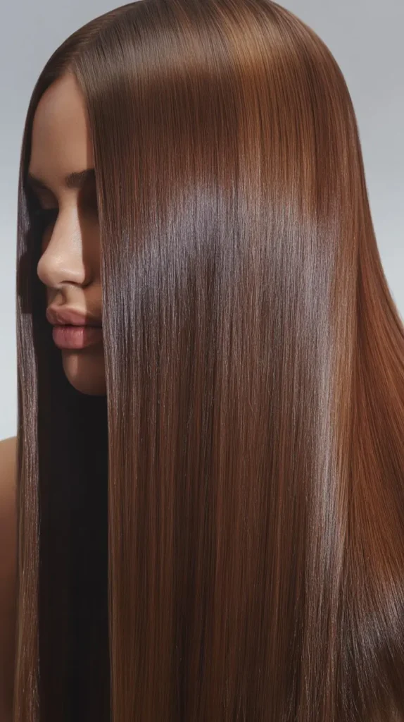  Straight Hair Pin-Straight Look with Glossy Finish