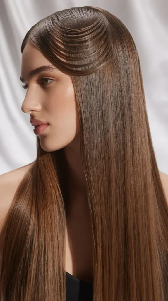 Feathered Straight Style