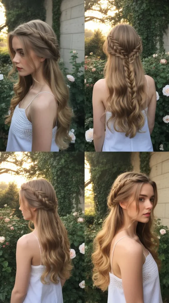Waterfall Braid with Loose Waves