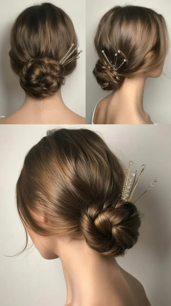 Knotted Low Bun