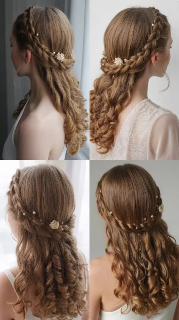 Braided Halo with Curly Ends