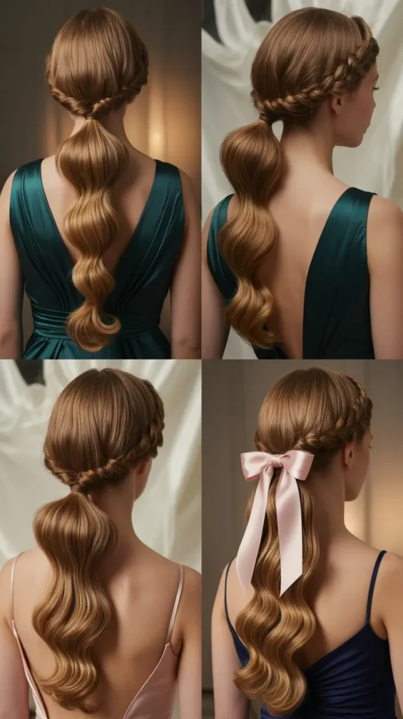 Waterfall Ponytail Updo