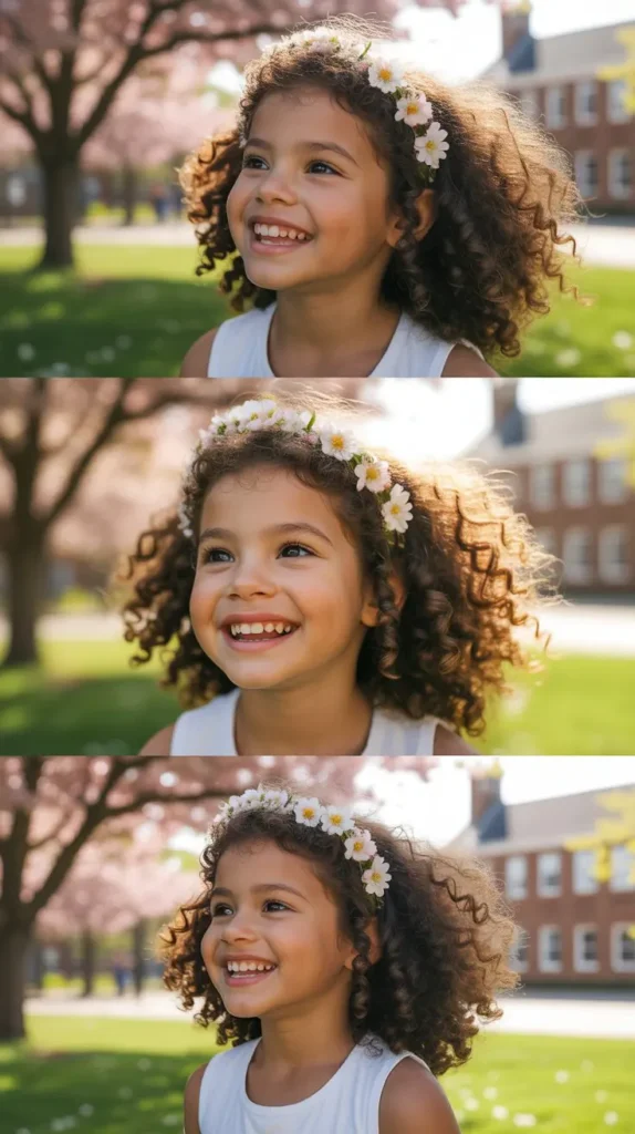 Curly Hair with Headband