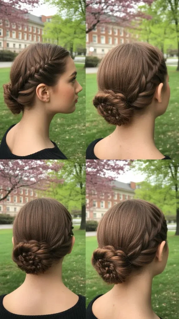Braided Low Bun