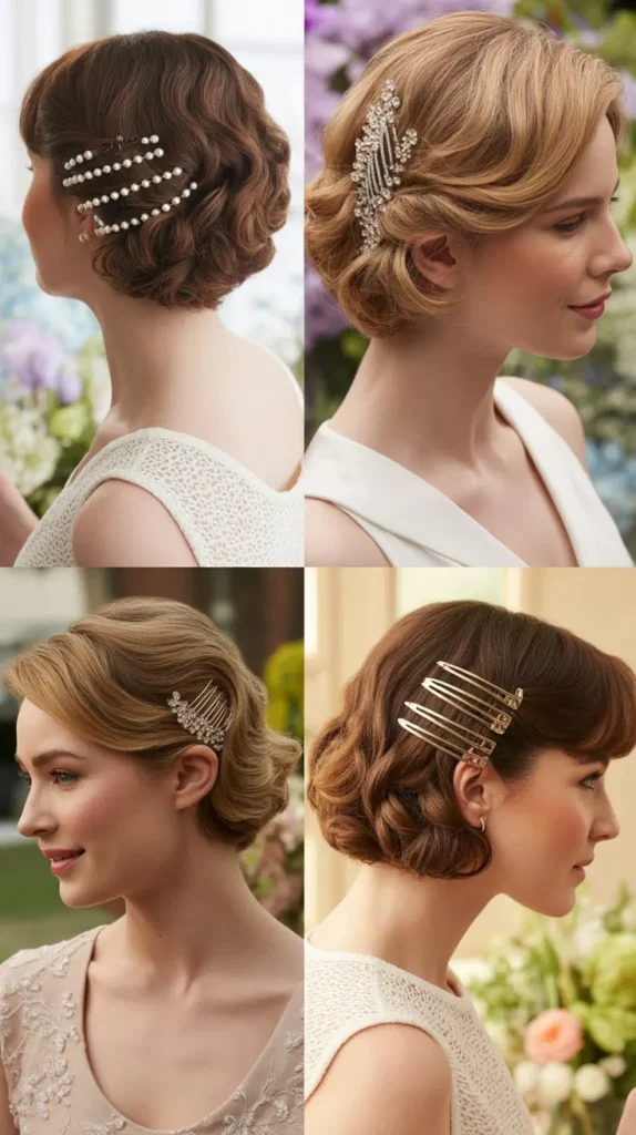  Elegant Updo for Short Hair