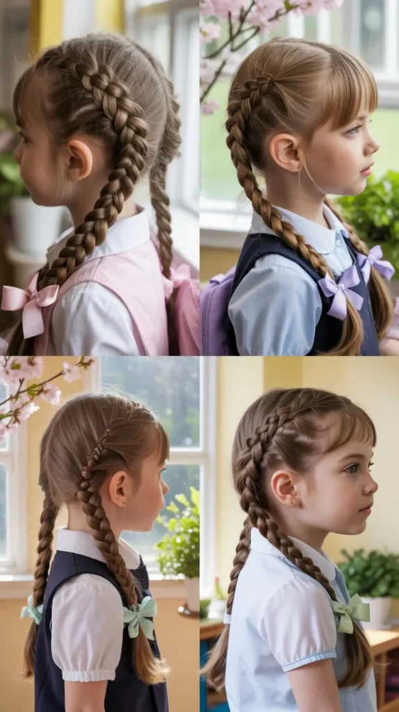 Fishtail Braid Pigtails