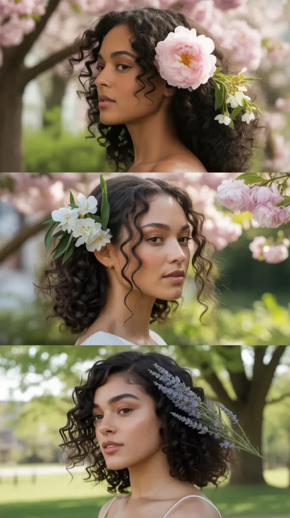 Side-Swept Natural Hair