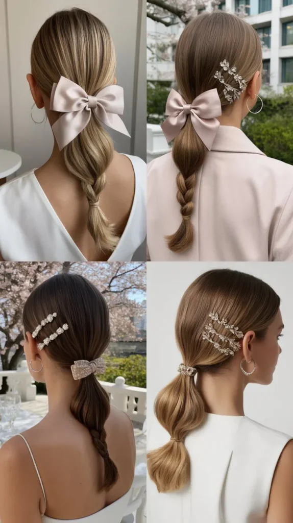 Sleek Low Ponytail Updo
