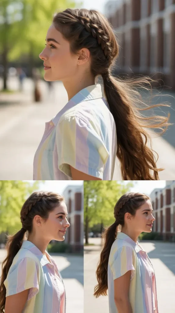 Side Braid Ponytail