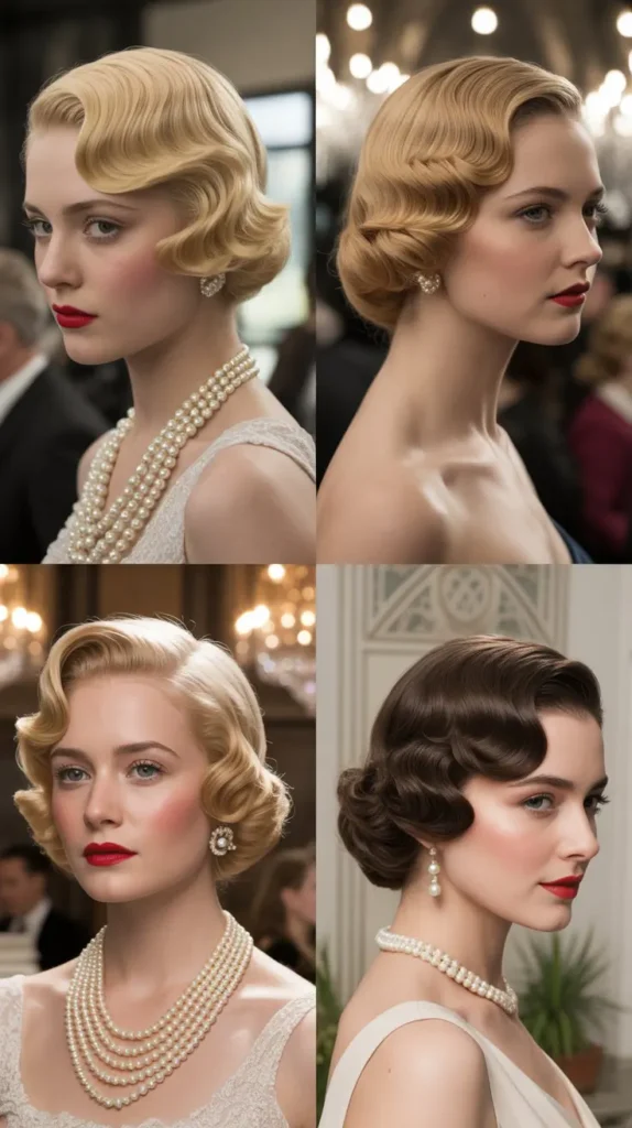 Vintage Finger Wave Updo