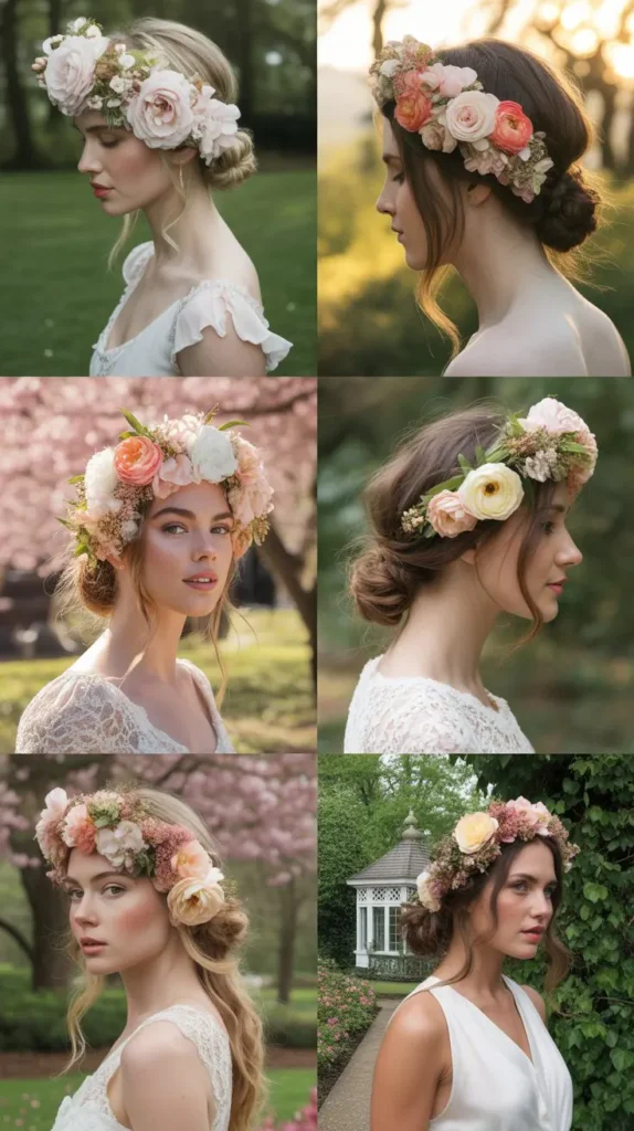 Floral Wreath Updo
