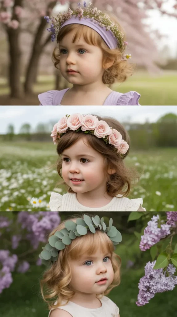 Accent Braid With Floral Headband