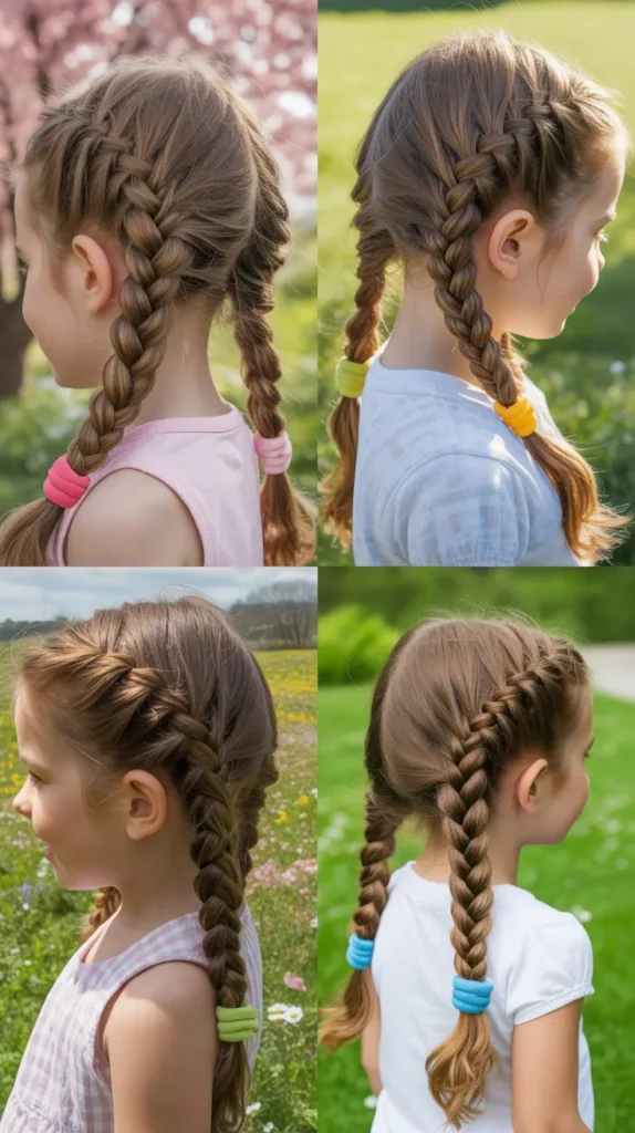Twisted Rope Braid Pigtails
