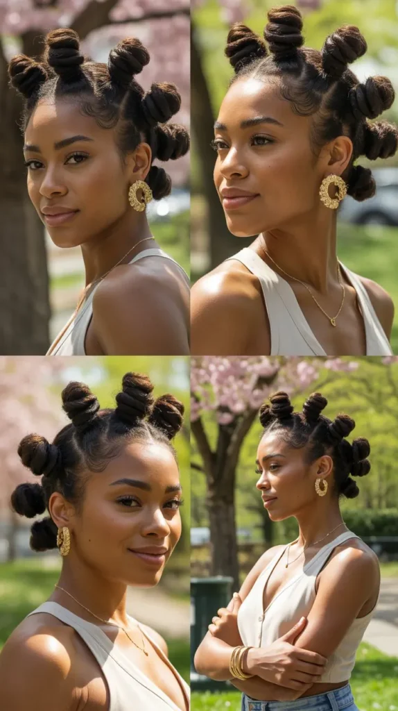 Spring Bantu Knots