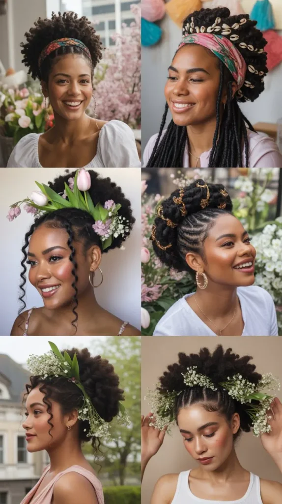 Braided Updo for Natural Hair