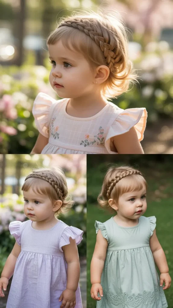Mini French Braid Headband Style