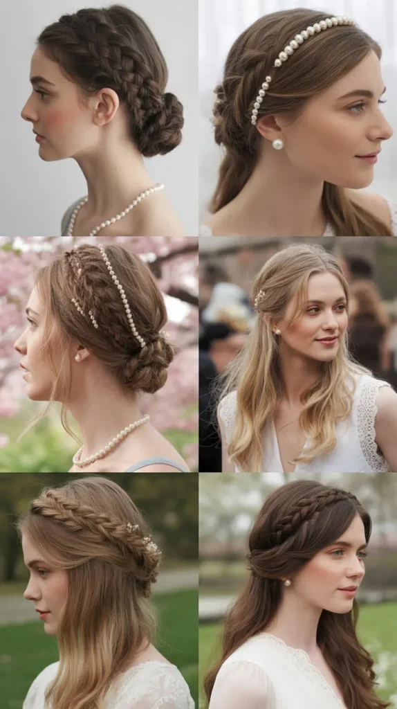Braided Updo with Pearl Accents