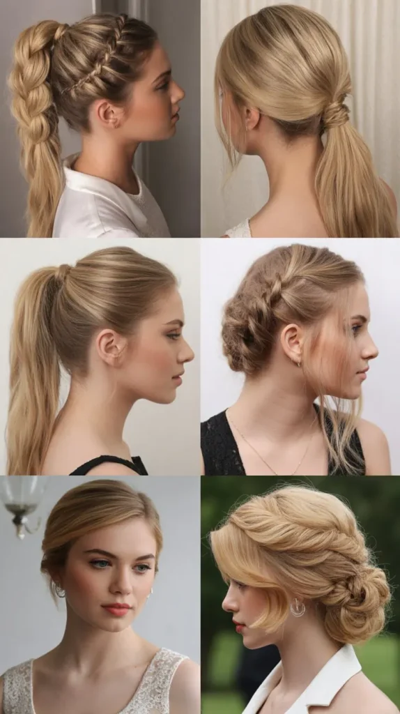  Braided Ponytail with Blonde Extensions