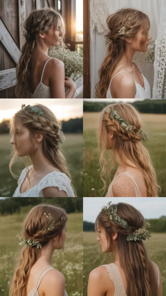 Boho Messy Updo
