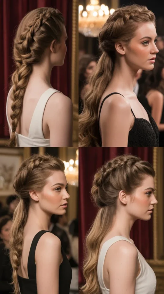 Pulled-Through Braid Updo