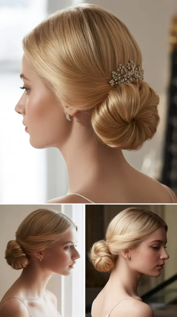 Elegant Blonde French Twist