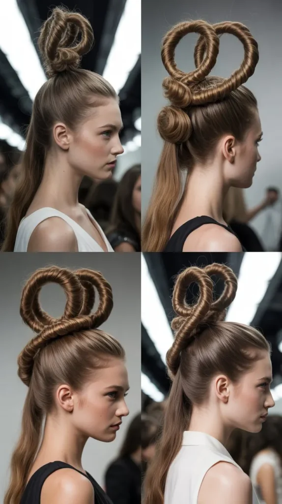  Sculptural Twisted Updo