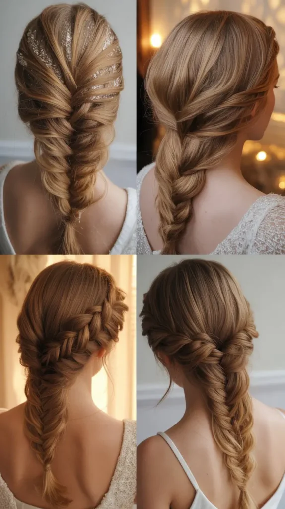 Fishtail Braid Updo