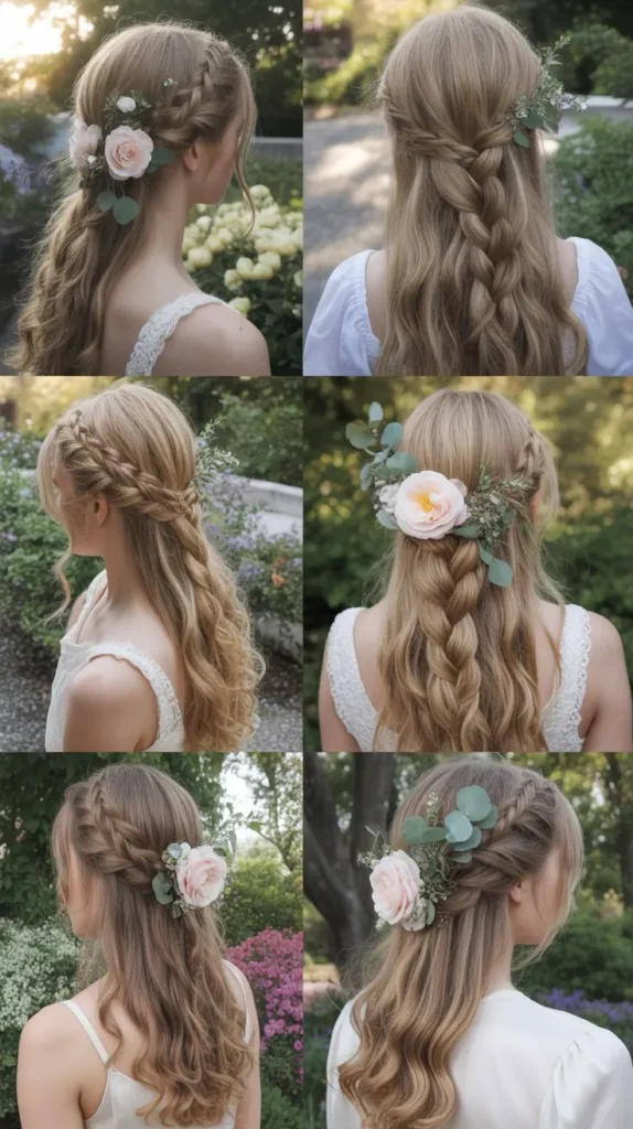 Waterfall Braid Updo