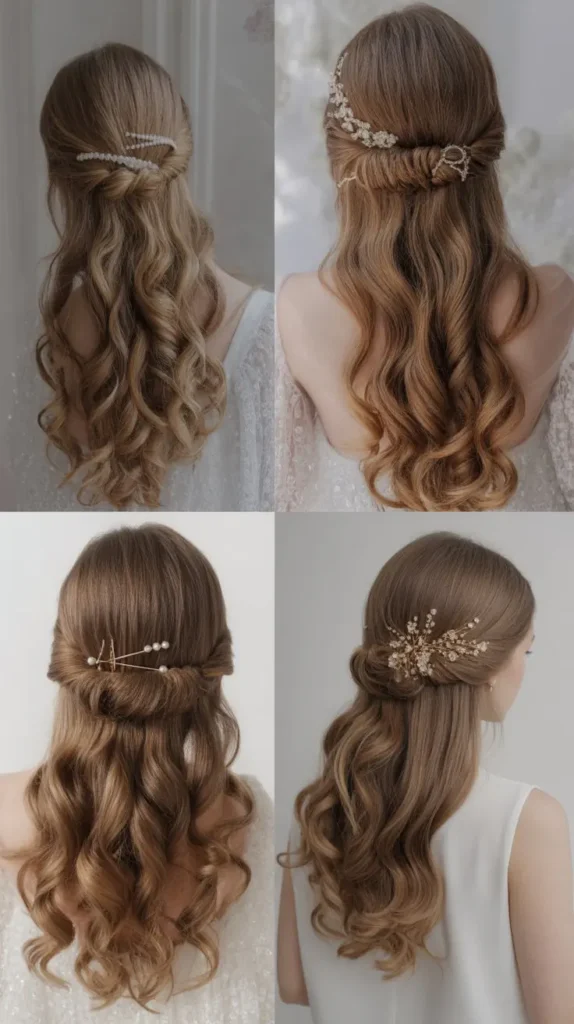 Half-Up Half-Down with Curls