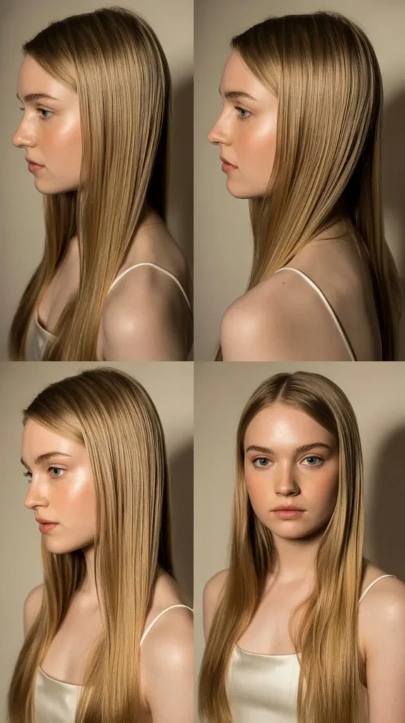 Sleek and Straight Silk Hair