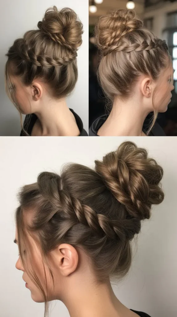 Twisted Rope Braid Updo