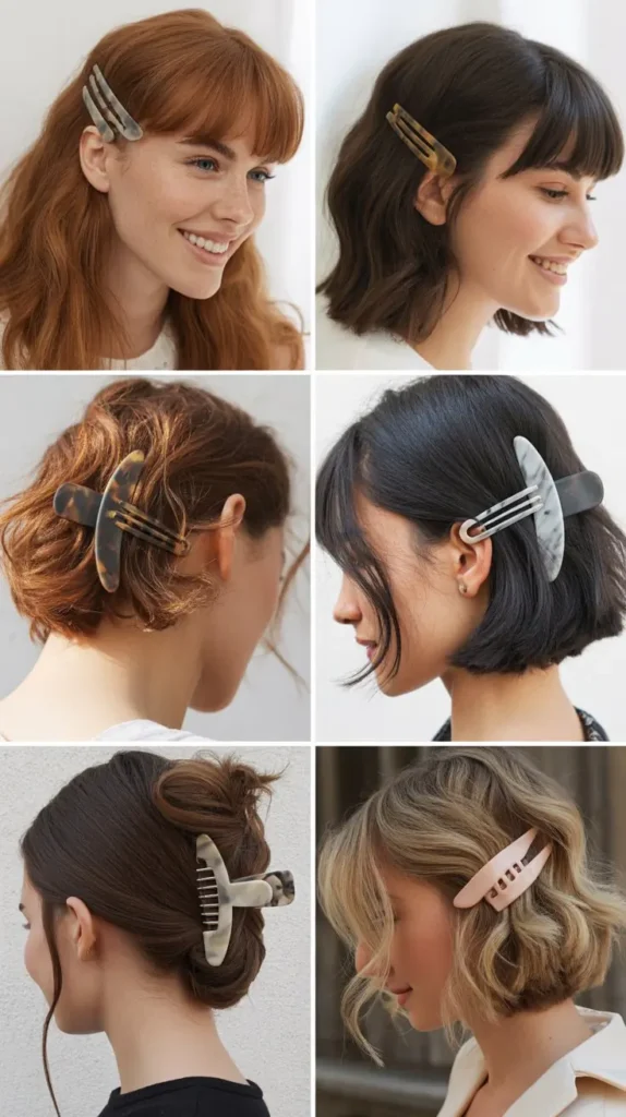 The Wispy Fringe Claw Clip Style