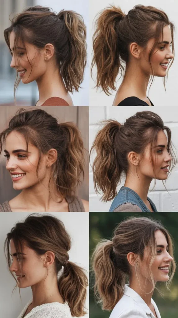 Boho Messy Ponytail