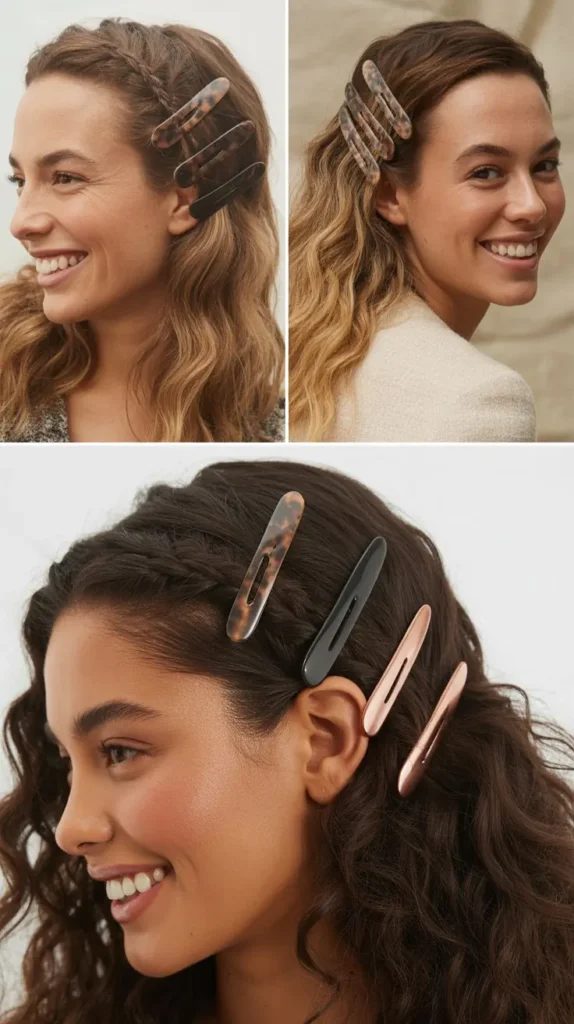 The Braided Front Half-Up Claw Clip