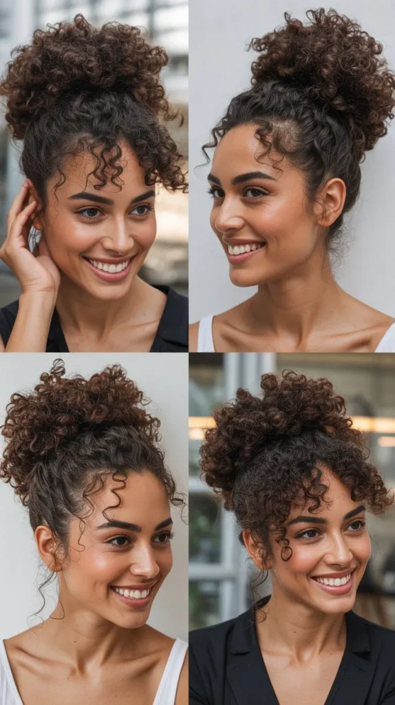 Curly Space Buns