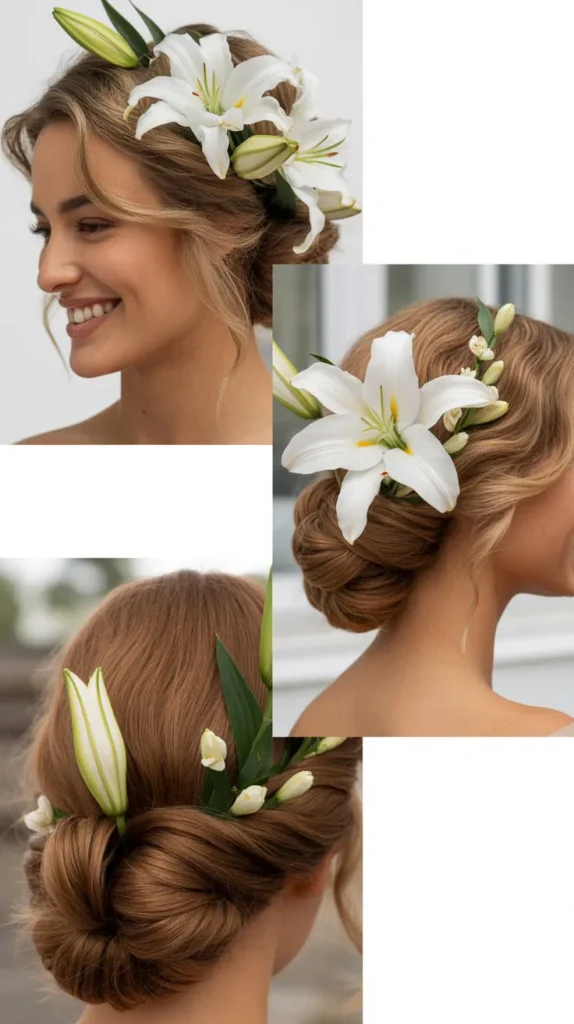 French Twist with Lily Accents
