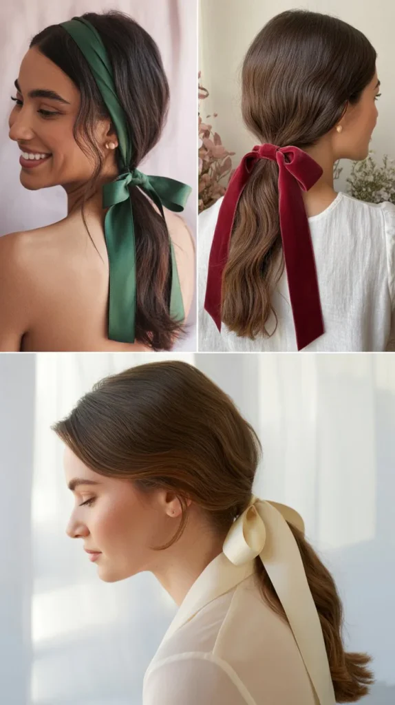 Ribbon-Wrapped Ponytail