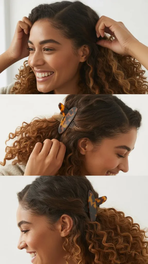 The Claw Clip Half-Up Twist