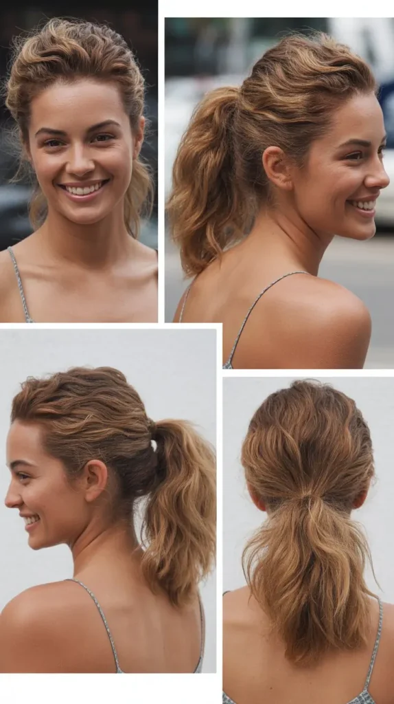Textured Tousled Ponytail