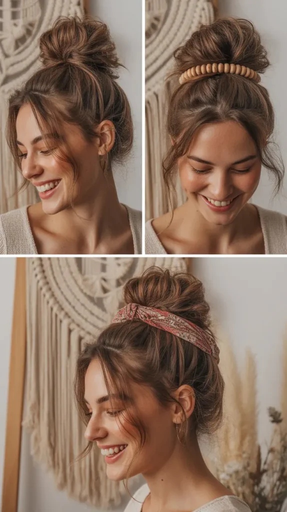  Boho Top Knot